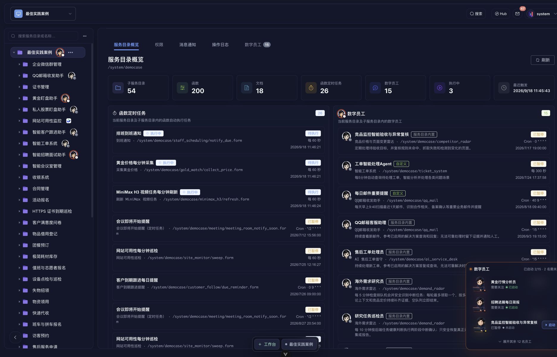 业务目录与资源